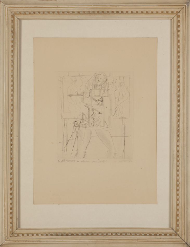 Žena v ateliéri - 1